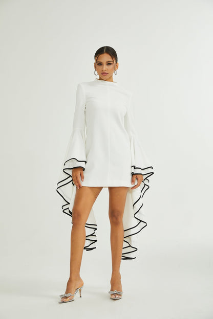 Madeleine rufflesleeve dress