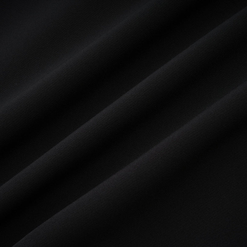 Madelyn Black Mini Dress with Velvet Trim and Bow Detailing