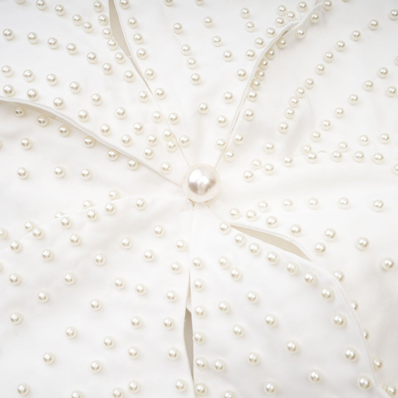 Maëlle fauxpearl embellished top