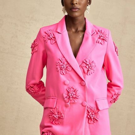 Maeve Pink Jacket Trousers Matching Set