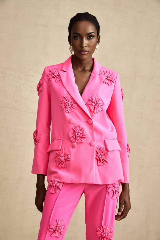 Maeve Pink Jacket and Trousers Matching Set