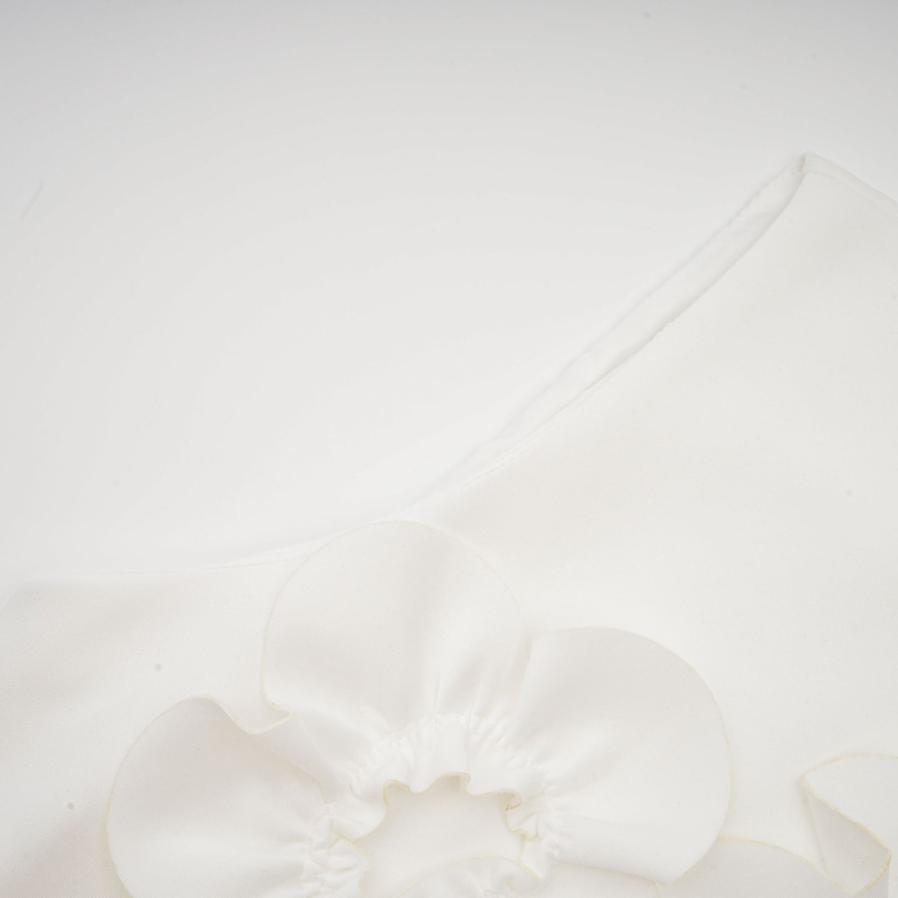 Magali bowtie fauxflower embellished sleeveless maxi dress in White