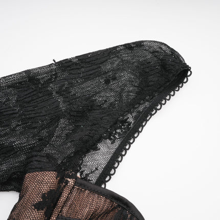 Makayla Black Lace Detail Maxi Dress