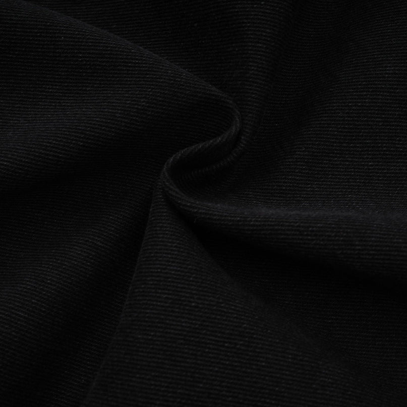 Malaya Black Jeans Buttoned Wide Leg