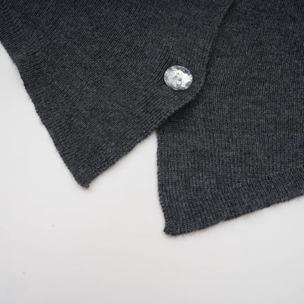 Malina Dark Grey Butterfly Cardigan with Sequin and Rhinestone Details