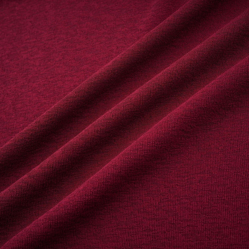Maria Wine Red Midi Dress with Flap Design and Long Sleeves