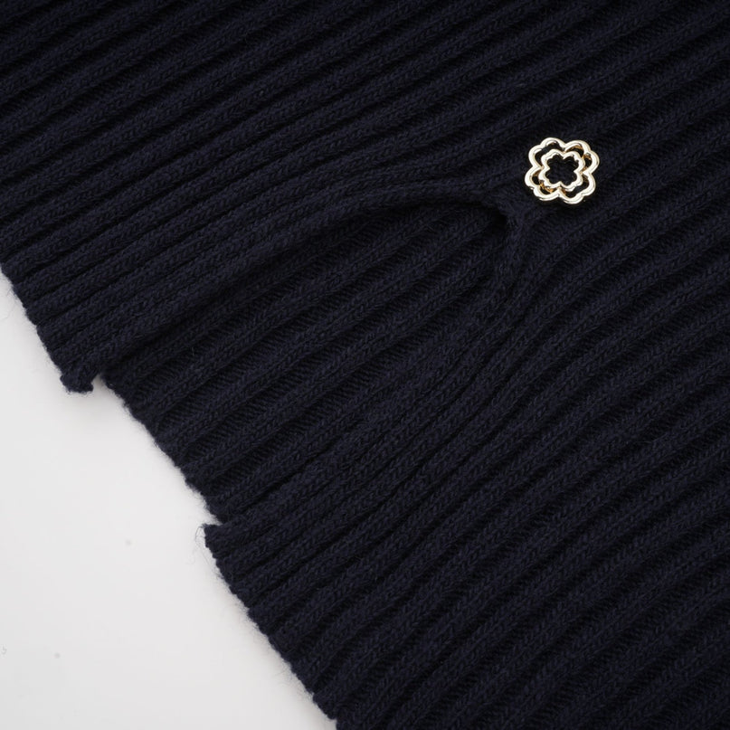 Mariarosa Dark Blue Knitted Matching Set Top and Dress