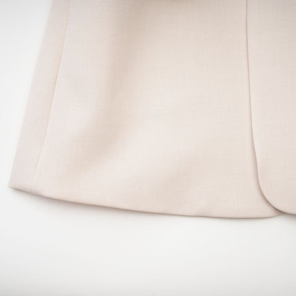 Marina Classic Jacket in Neutrals 100% Cotton with Scarf Detailing