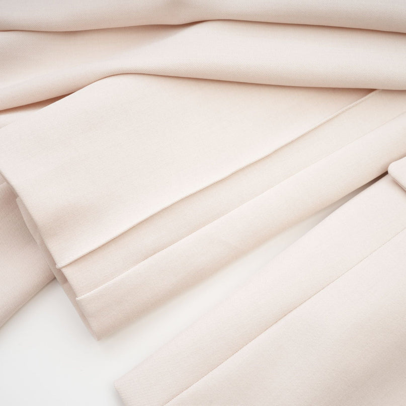 Marina Neutrals Cotton Classic Jacket with Scarf Detailing
