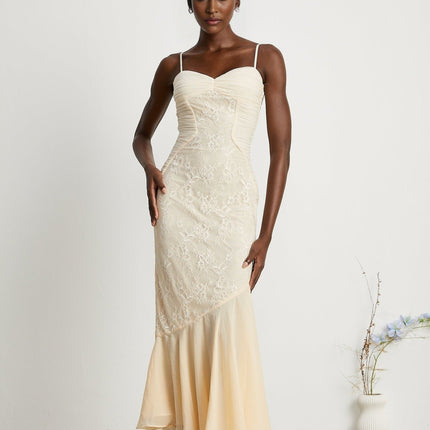 Mariolina Sleeveless Midi Dress in Neutrals
