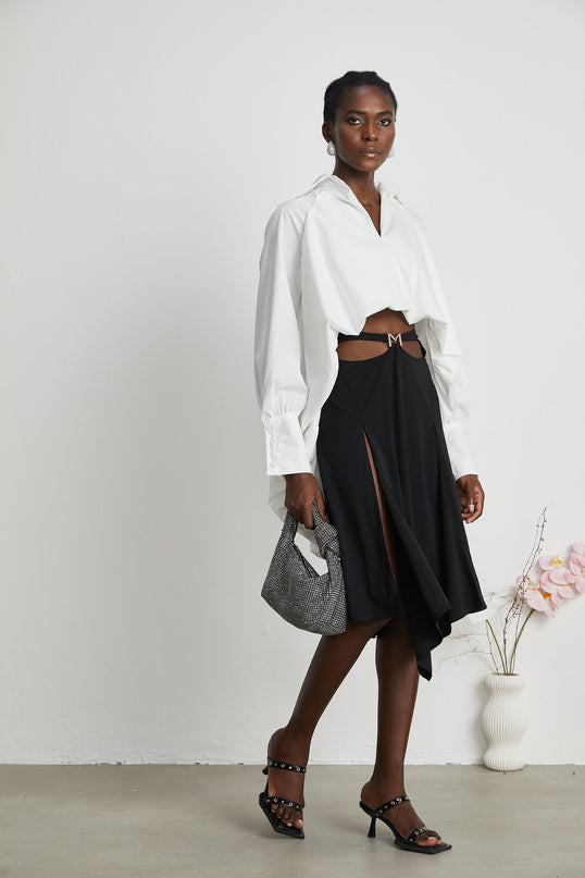 Marion highlow puffed shirt