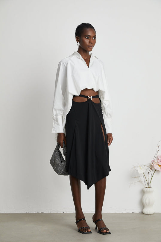 Marion highlow puffed shirt