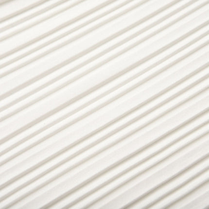 Mariuccia White Skirt and Top Set 100 Percent Polyester Elegant Pleats Open Back Design Spaghetti Detailing Side Slit Ankle-Length Hem High-Rise Waist Luxury