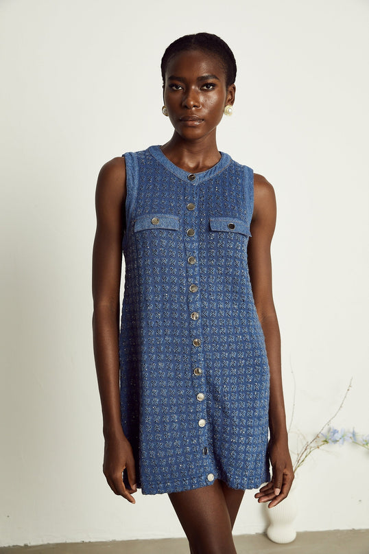 Marley Blue Sequin Mini Dress