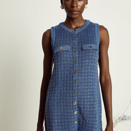 Marley Blue Sequin Mini Dress