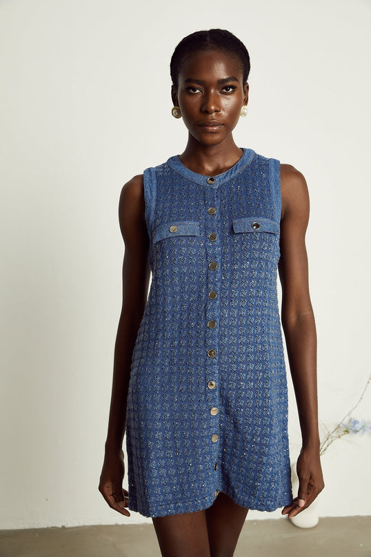 Marley Blue Sequin Mini Dress