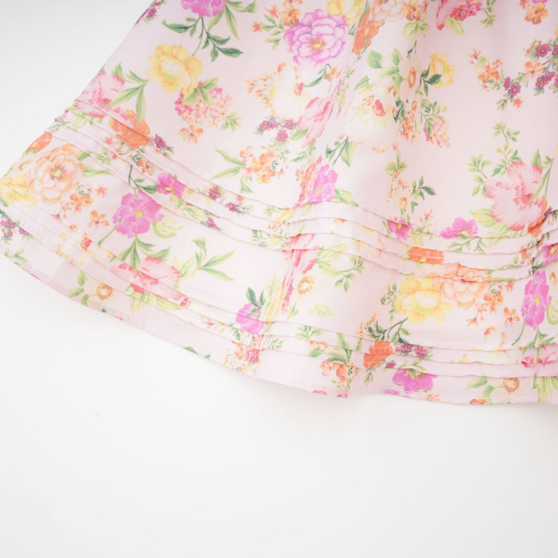 Marta Pink Floral Corset Mini Dress
