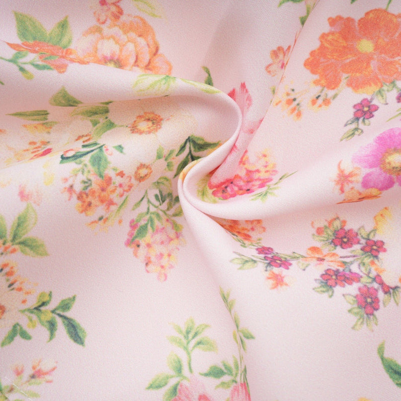 Marta Pink Floral Corset Mini Dress