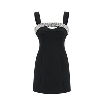 Mathilde black mini dress