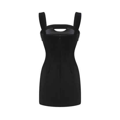 Mathilde black mini dress