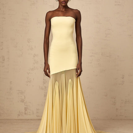 Matilde Yellow Maxi Dress in Radiant Yellow