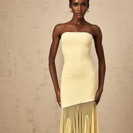 Matilde Yellow Maxi Dress in Radiant Yellow