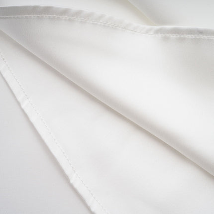 Mattea White Maxi Dress Terylene Fiber Off-Shoulder Pleated Flared Hem Rear Zip Fastening Special Occasion Elegant Chic