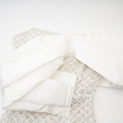 Maura fauxpearl offshoulder dress