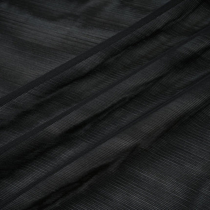 Melanie Black Off-Shoulder Mesh Ruched Fishtail Maxi Dress