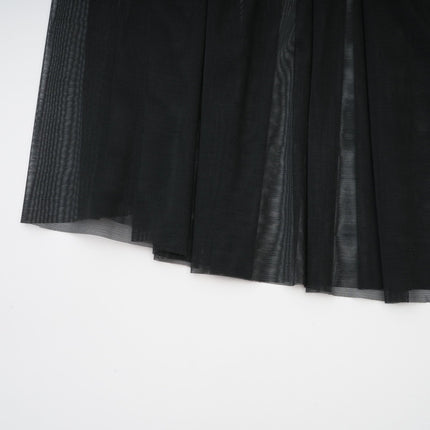 Melanie Black Off-Shoulder Maxi Dress with Mesh and Ruched Detailing