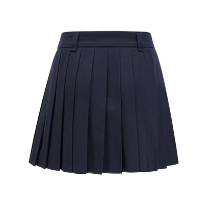 Mélisande embroidered aline pleated skirt