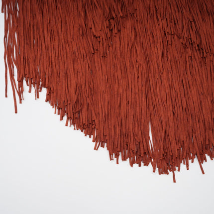 Mélisande Red Halterneck Fringed Maxi Gown