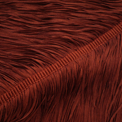 Mélisande Red Halterneck Fringed Maxi Gown
