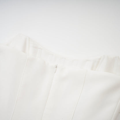 Melisande white embellished midi dress