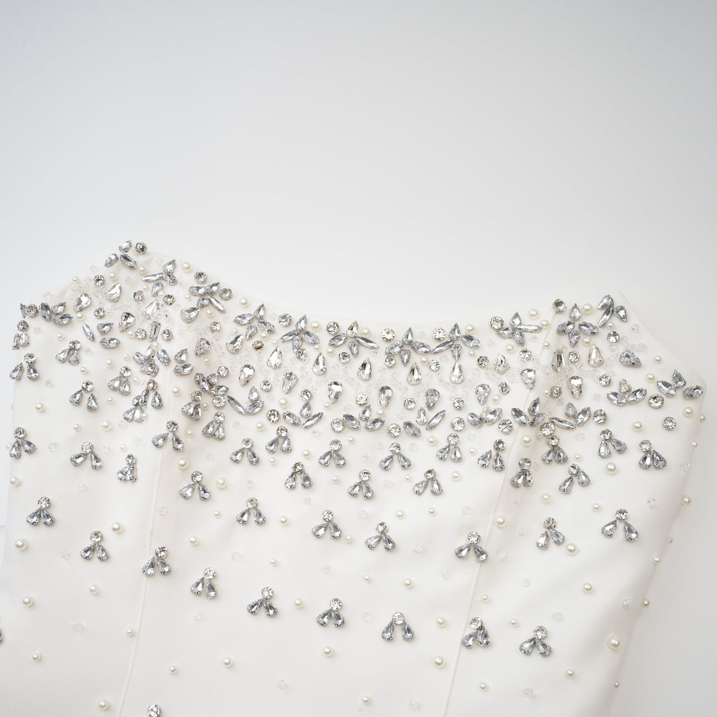 Melisande white embellished midi dress