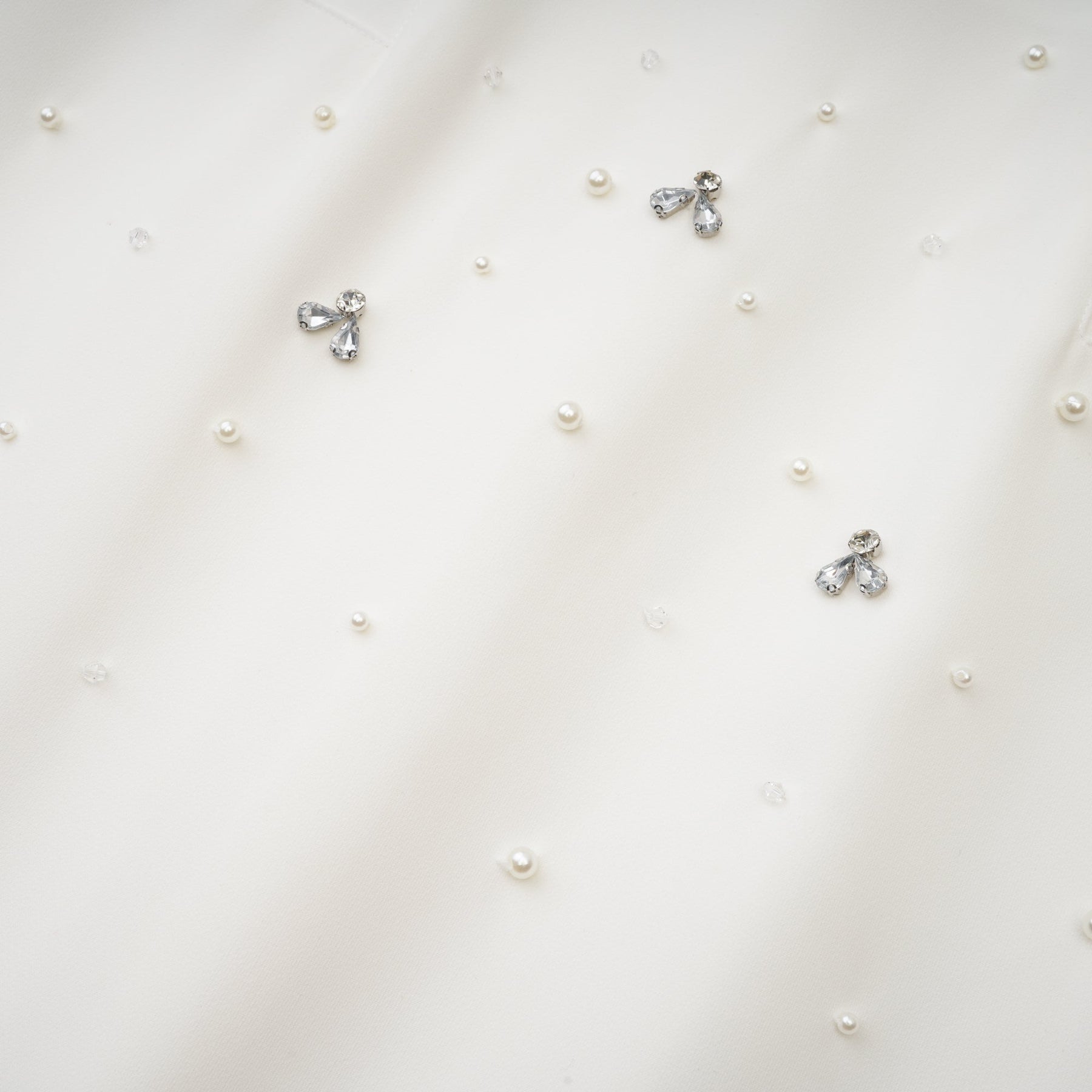 Melisande white embellished midi dress