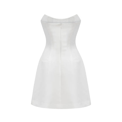 Melisande white embellished mini dress