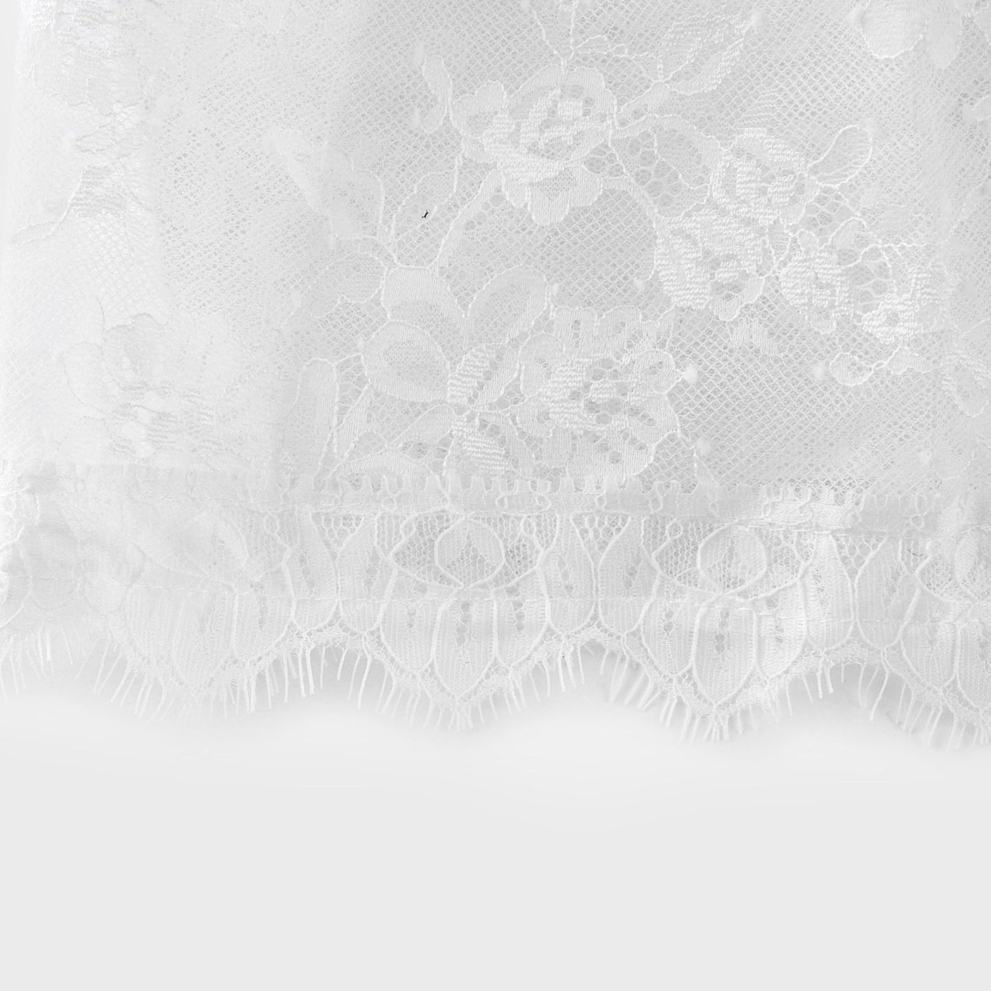 Mélisande white lace tiered maxi dress
