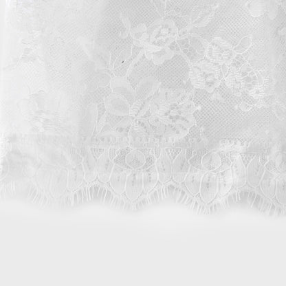 Mélisande white lace tiered maxi dress