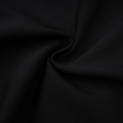 Melissa Black Floral Top Halterneck Backless Asymmetric Hem Stretch Design Polyamide Elastane