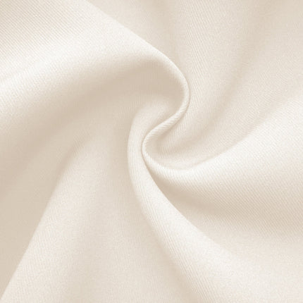 Michelina White Midi Dress Twill Weave Cape Sleeves Silver Hardware Full Skirt Fitted Waist Dart Detailing Rear Zip Fastening Cotton Terylene Viscose Blend Special Occasions Elegant Statement Piece