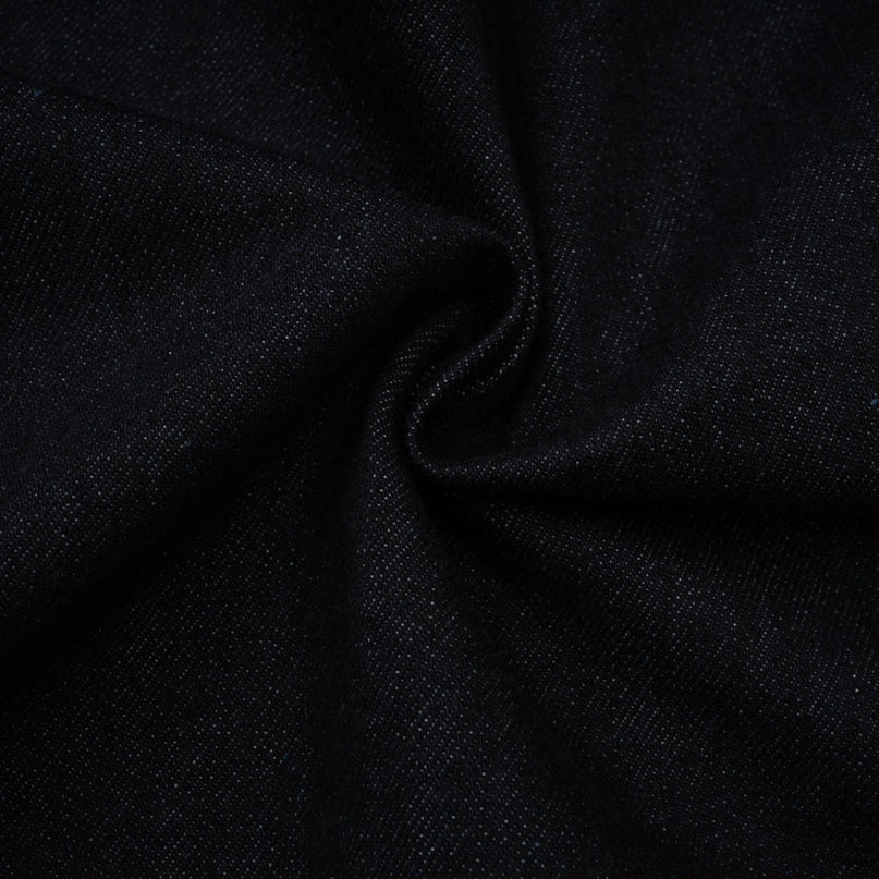 Mirabel darkblue contraststitch denim mini dress