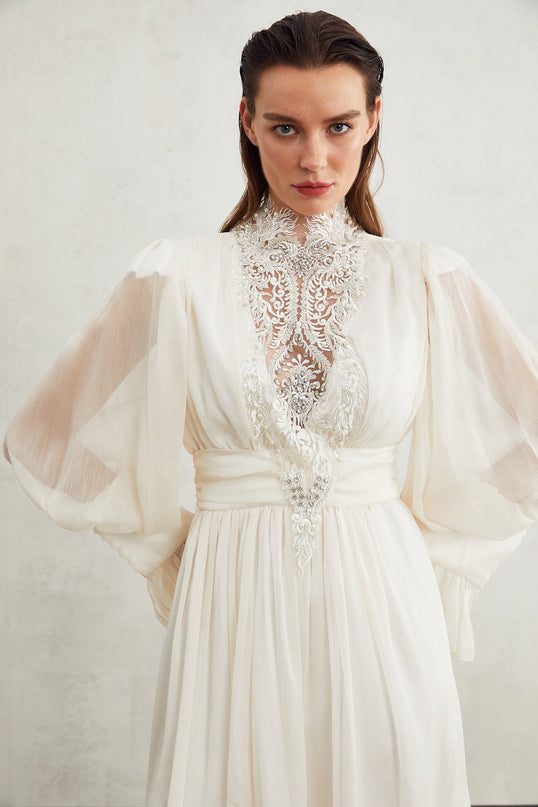 Mirage lacedetail embellished dress