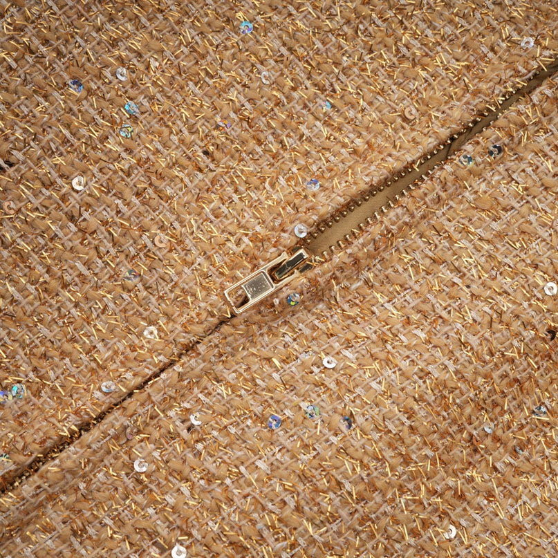 Morgane tweed longsleeve mini dress