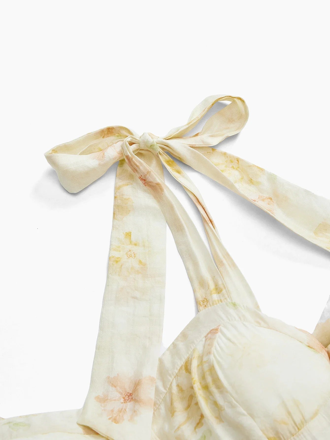 MULTILAYER TIEUP RUFFLE DRESS