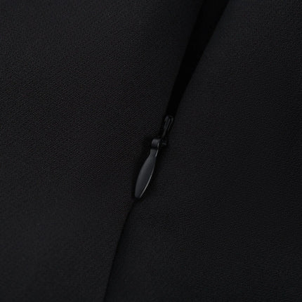 Nalini black fauxflower mini skirt