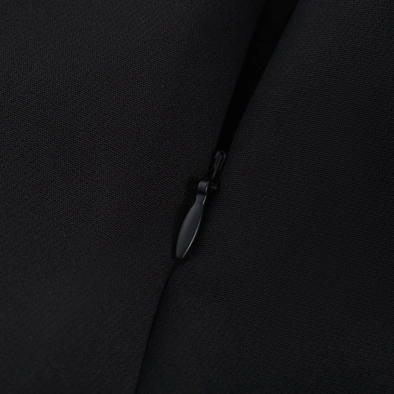 Nalini black fauxflower mini skirt