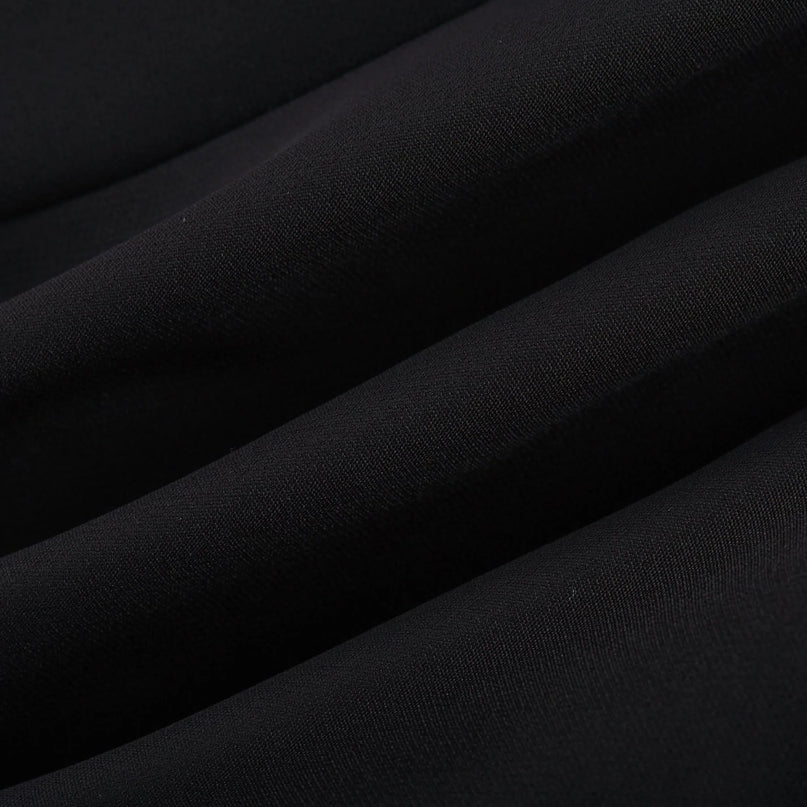 Nalini black fauxflower mini skirt