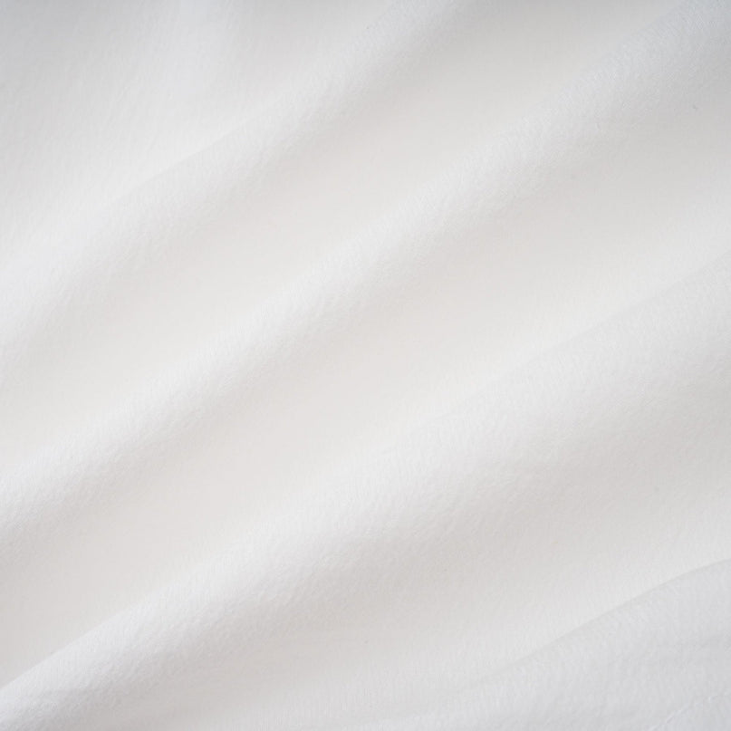 Natalia Mini Dress in White Shirred Flounce Sleeveless Thigh-Length Asymmetrical Flounce Hem