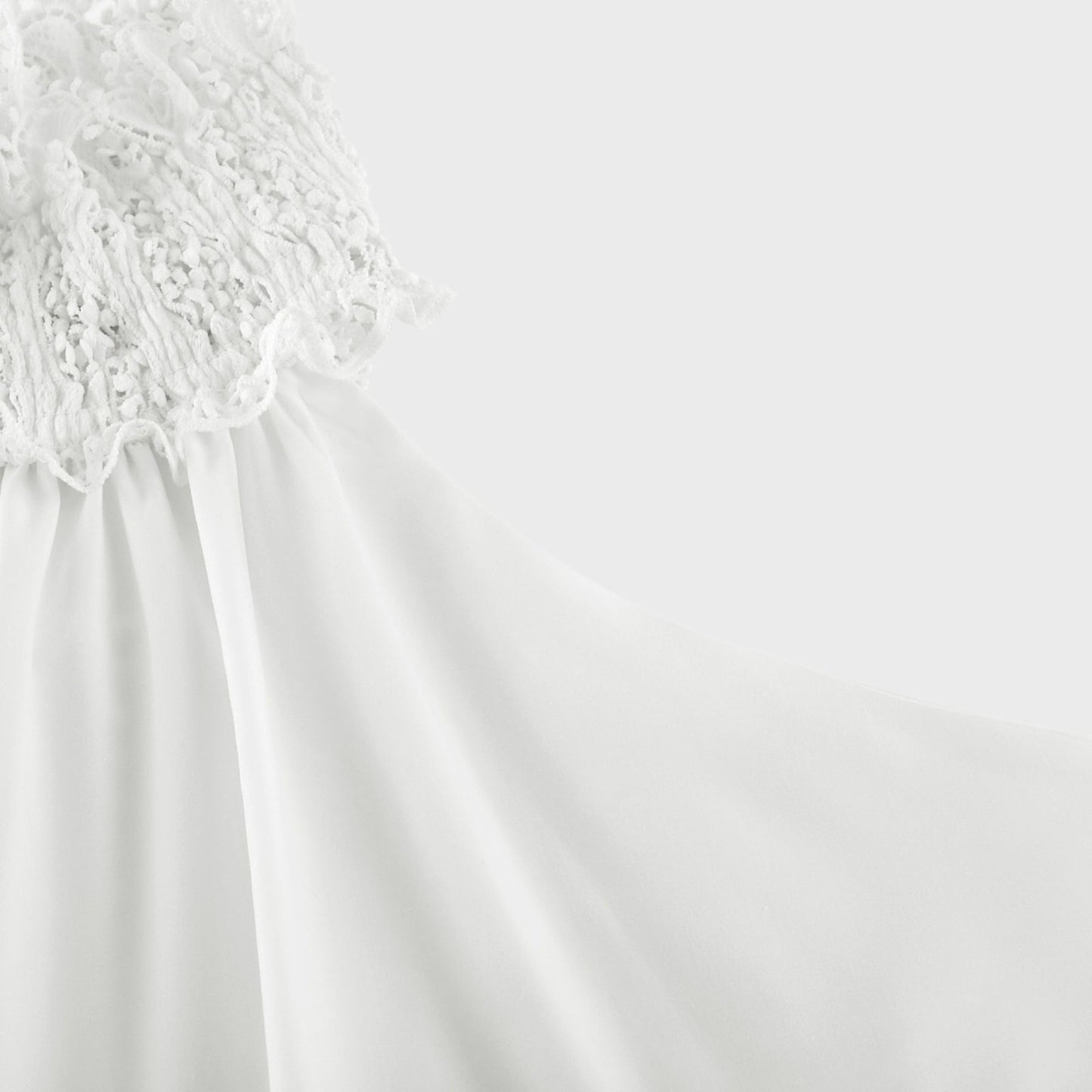 Neri white guipurelace midi dress